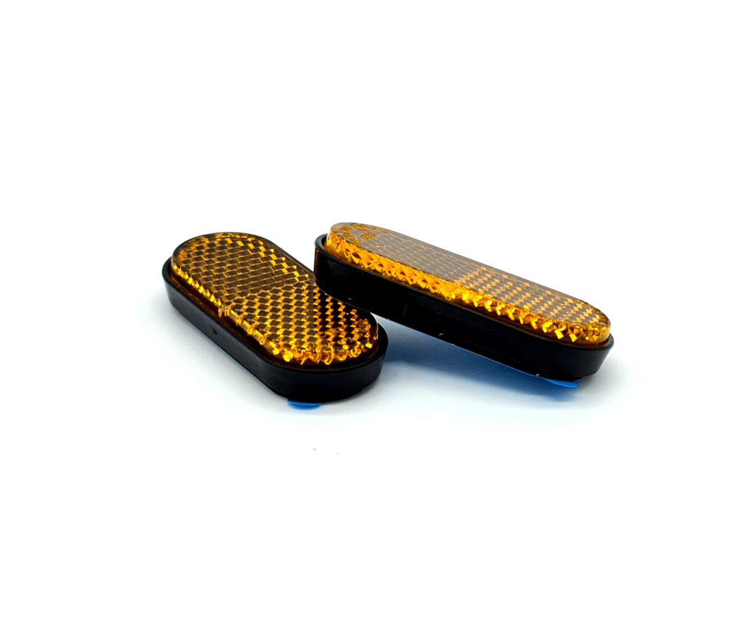VSETT Orangene Reflektoren selbstklebend (2 Stück) - Mikrofahrzeuge