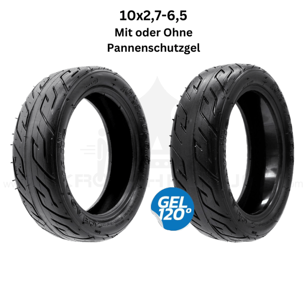 escooter tubeless reifen 10x2,7-6.5 mit oder ohne pannenschutzgel passend für VMAX