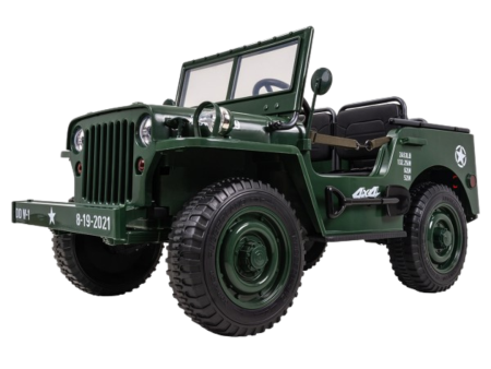ACTIONBIKES MOTORS Jeep Willys Kinder-Elektroauto schräg