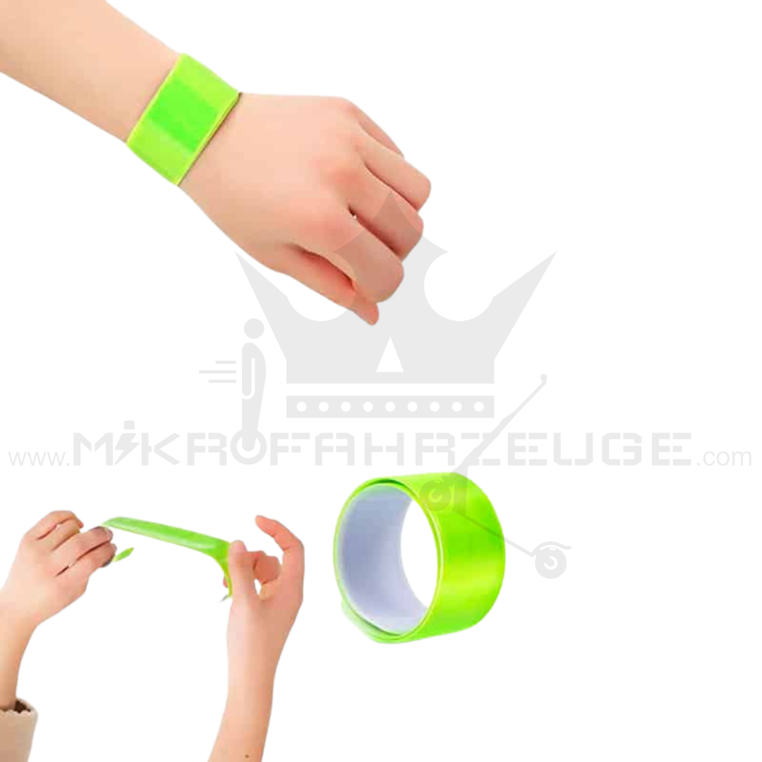 Reflektierendes Armband Reflektor Schnapparmband - Mikrofahrzeuge