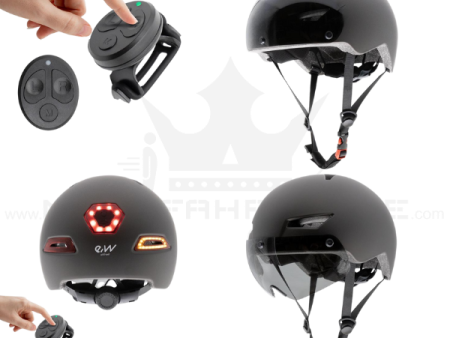 E Scooter Smart Helm mit Blinker und Visier auch für Ebike