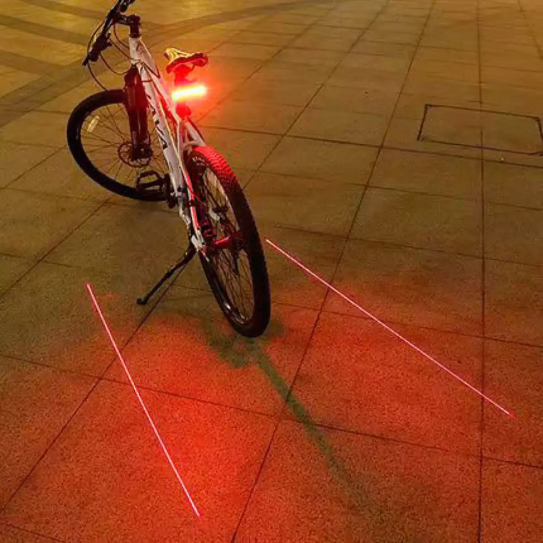 GIYO LED-Warnlicht Rücklicht mit Blinker und Laser für Scooter