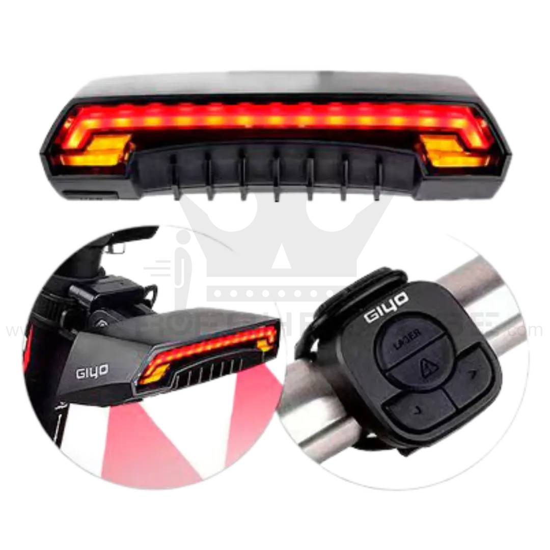 GIYO LED-Warnlicht Rücklicht mit Blinker und Laser für Scooter / Fahrrad -  Mikrofahrzeuge