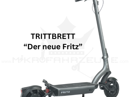 Der TRITTBRETT Fritz E-Scooter mit einer Peak-Leistung von 1620 Watt und urbanem Design – leistungsstarker E-Scooter für Stadtfahrten und Abenteuer abseits der Straße.