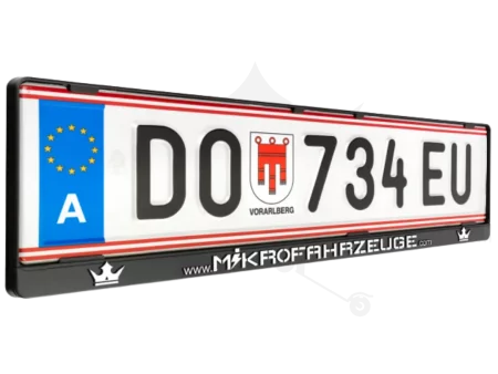 MF Merchandise PKW Kennzeichen Nummernschild Halterung 3D (Austria)
