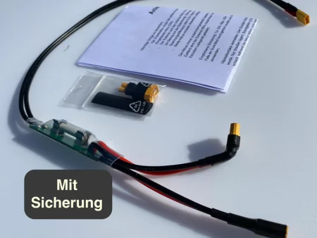 Y-Kabel Adapterkabel für Zusatzakku mit Sicherung für E Scooter