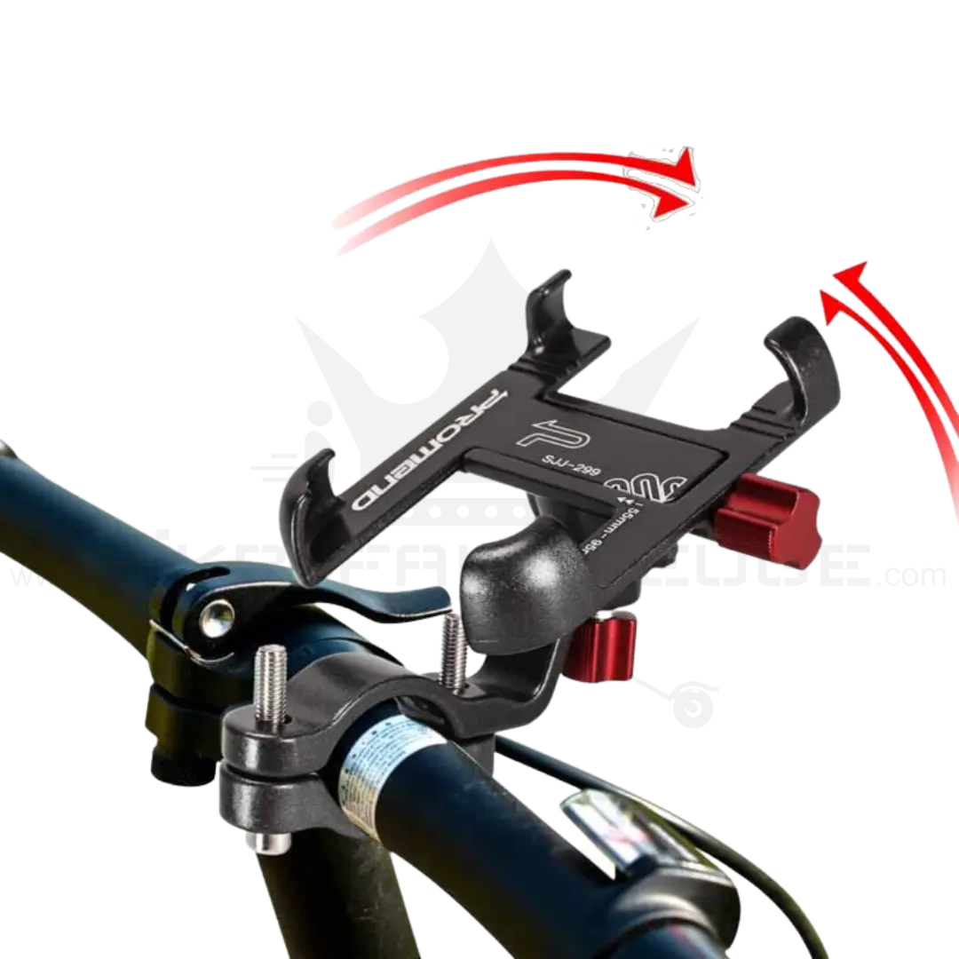 PROMEND 360° Drehbarer Metall Phone Holder Lenker Handyhalterung für Fahrrad  und E Scooter - Mikrofahrzeuge