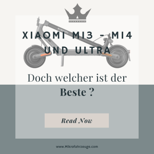 Bild eines Vergleichs zwischen den Xiaomi E-Scooter Modellen Mi3, Mi4 und Mi4 Ultra. Die drei Modelle sind nebeneinander aufgereiht und zeigen jeweils ihre charakteristischen Merkmale, darunter Design, Leistung und Portabilität. Die verschiedenen Farben und Formen der E-Scooter spiegeln die Vielfalt der Auswahlmöglichkeiten wider und verdeutlichen die moderne Mobilitätsoption, die sie repräsentieren."
