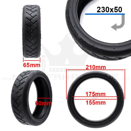 XIAOMI Mi3 Lite und Mi4 Lite Reifengröße Abmessungen original CST Reifen 230x50