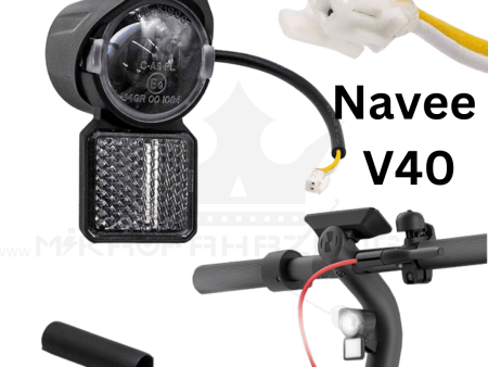 Navee V40 Frontlicht Scheinwerfer LED Light Beleuchtung Sicherheit Ersatzteil Navee´V40 Licht Lichtwerfer Lichtmaschine PlugNPlay