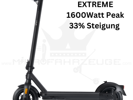 Der VX2 Extreme E-Scooter mit leistungsstarkem 500W Motor, 70 km Reichweite und integrierten Blinkern – ideal für Stadtfahrten und Abenteuer im Gelände.