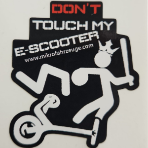 MF Merch - EScooter Aufkleber. Dont Touch my E Scooter