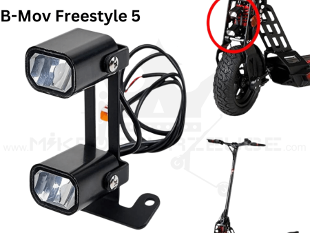 Bogist Doppel Frontlicht LED Scheinwerfer Beleuchtung urbetter m6 Ecoxtrem Bison, B-Mov Freestyle 5