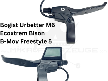 Bremshebel LinksRechts mit Display für Bogist Urbetter M6, Ecoxtrem Bison, B-Mov Freestyle 5 Brakelever Bremsgriff Display Brake