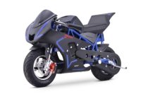 Kinder Elektro Pocketbike Rennmaschine Kindermotorrad Blau