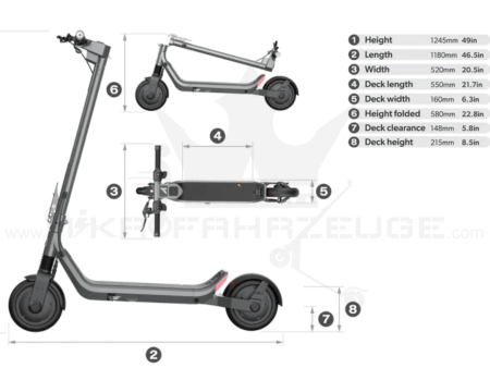 Apollo Go 2024 Dualmotor 2300W 15Ah 70km Escooter Sportmodus 47km/h Blinker Turbo Scooter Austria