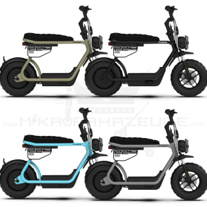 Coopop Rugged GS Elektroroller 48V 30Ah 45kmh 60km Reichweite Scooter E-Scooter Fahrzeug schwarz beige Elektrofahrzeug Rooder blau grau