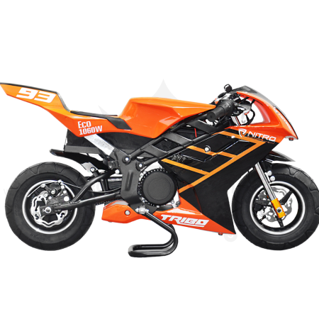 Nitro Motors Tribo 1060W Eco Pocketbike (versch. Farben) Kinder Motorrad E-bike grün