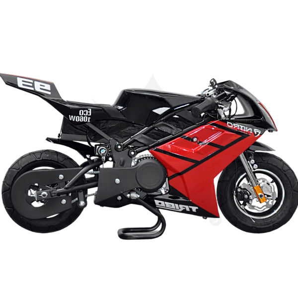 Nitro Motors Tribo 1060W Eco Pocketbike (versch. Farben) Kinder Motorrad E-bike rot