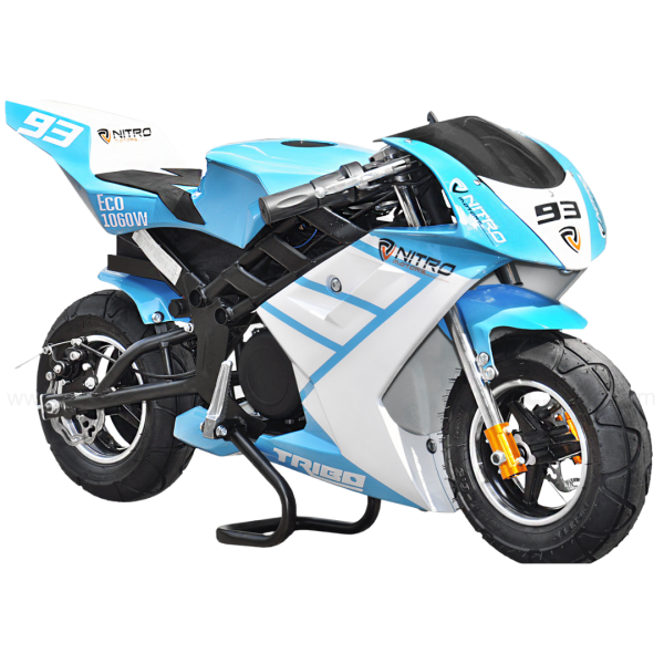 Nitro Motors Tribo 1060W Eco Pocketbike (versch. Farben) Kinder Motorrad E-bike