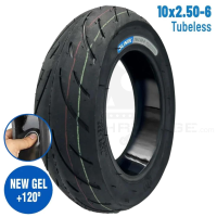 SUNIIK E-Scooter Reifen 10x2,5-6 Tubeless Cityroad mit Pannenschutzgel Tire Tyre Gel Antipannengel Ersatzteil Escooter