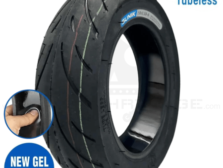 SUNIIK E-Scooter Reifen 10x2,5-6 Tubeless Cityroad mit Pannenschutzgel Tire Tyre Gel Antipannengel Ersatzteil Escooter