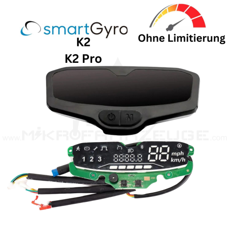 Smartgyro Display Dashboard Einheit Tuning ohne Limitierung ohne Begrenzung 5-Polig für geschlossenen Stromkreis