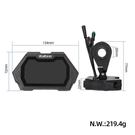 Original KuKirin G2 Master Display (TFM13-FEMAI-3) – Ersatzdisplay für E-Scooter mit präziser Anzeige von Geschwindigkeit, Akkustand und Fahrmodi