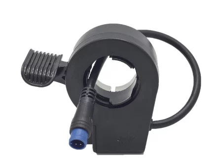 Original KuKirin G2 Pro / Max Gashebel – Ergonomisches Daumengas für präzise und sanfte Beschleunigung. Seitenansicht und Stecker