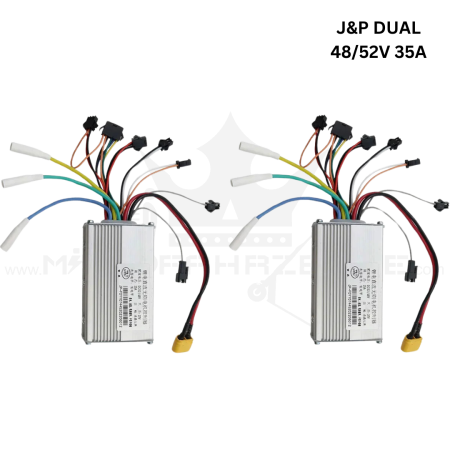 J&P Steuergerät / Motor Controller Dualmotor 48/52V 35A – Einzelkomponente oder Komplettset mit Display und Mainwire für maximale Leistung.