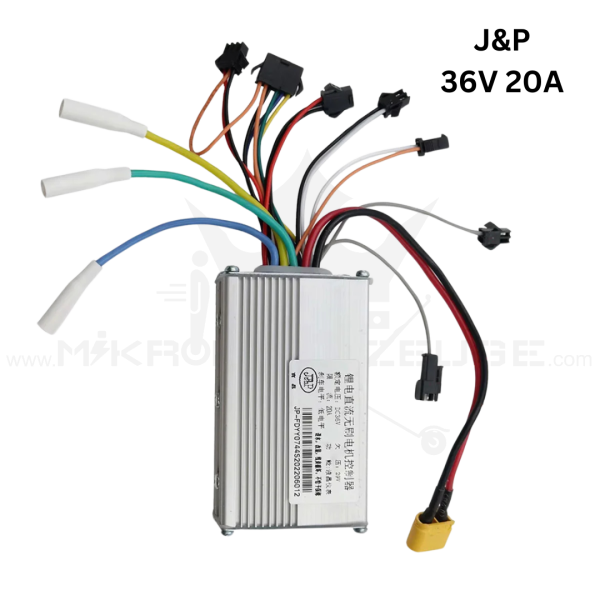 J&P Steuergerät / Motor Controller 36V 20A – Einzelkomponente oder Komplettset mit Display und Mainwire für maximale Performance.