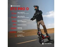 Segway-Ninebot ZT3 Pro D – Robuster All-Terrain E-Scooter mit leistungsstarkem Motor und fortschrittlicher Federung für ein unvergleichliches Fahrerlebnis.