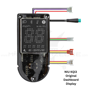 Original NIU KQi3 Display 48V – Hochwertiges Dashboard mit übersichtlicher Anzeige von Geschwindigkeit, Akkustand und Fahrmodi