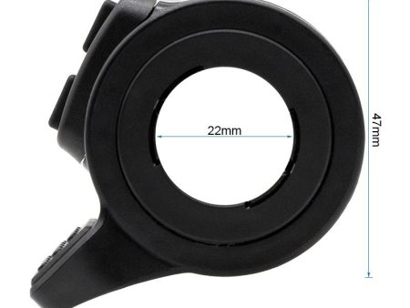 KuKirin G2 Master Original Gashebel – Daumengas mit An-/Aus- und Stufenschalter, 5-Pin 8mm Rundstecker für exakte Fahrkontrolle. Abmessungen und Maße