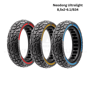 Nedong Ultralight Offroad Vollgummireifen 8,5x2 – Für 34 mm Felgenbettbreite | In Blau, Rot oder Gelb erhältlich