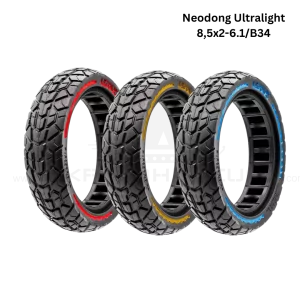 Nedong Ultralight Offroad Vollgummireifen 8,5x2 – Für 34 mm Felgenbettbreite | In Blau, Rot oder Gelb erhältlich