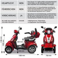 Rolektro Seniorenfahrzeug E-Quad Elektromobil 15 km/h Führerscheinfrei