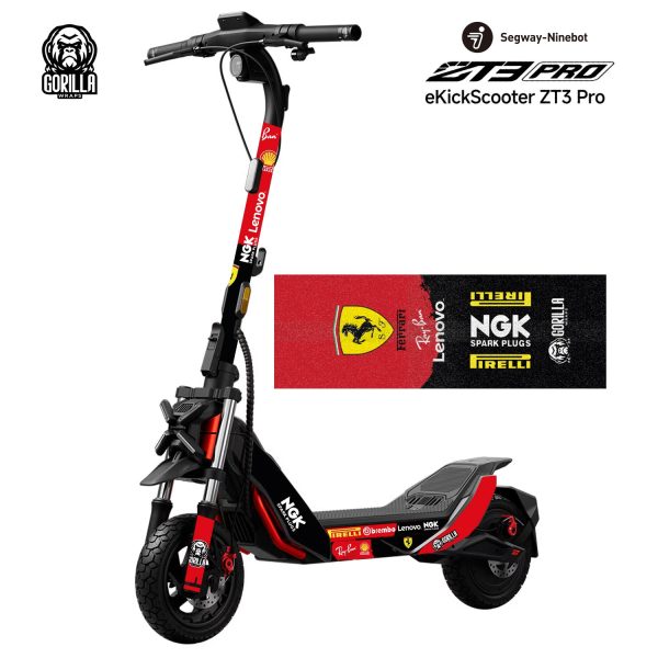 Ninebot ZT3 Design Vinyl Kit aufkleber Ferrari Style