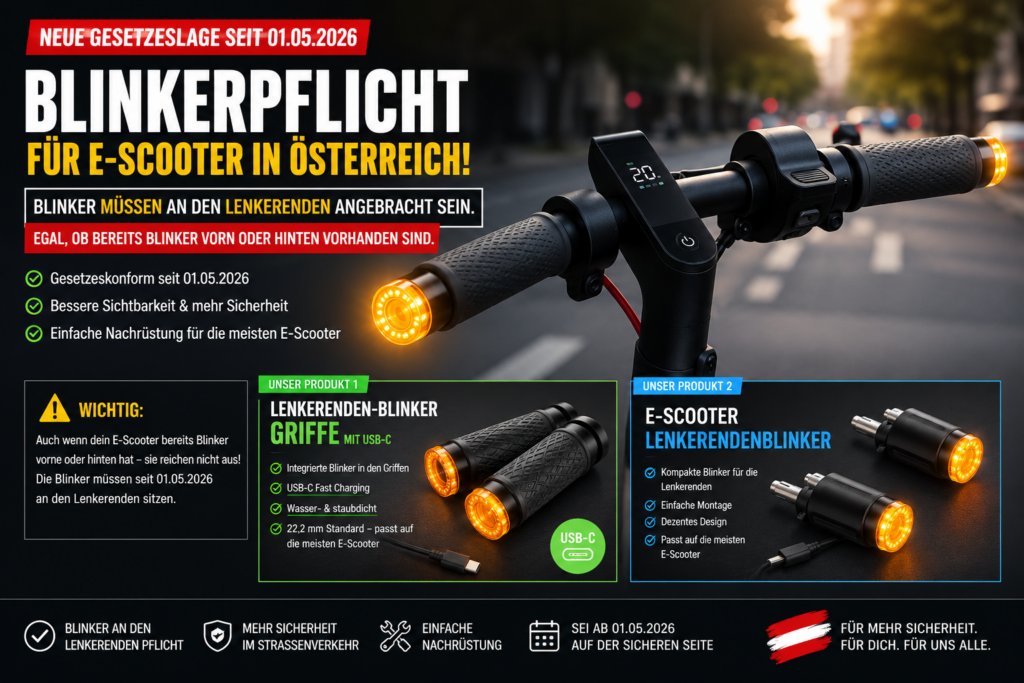 01.05.2026 escooter lenkerenden blinker pflicht österreich