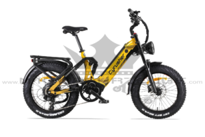 Cyrusher Kommoda Pro – Elektrofahrrad mit 52V 250W Motor – Frontansicht