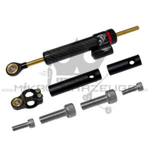 Lenkungsdämpfer Carbon-Optik für E-Scooter inkl. Adapter – Frontansicht