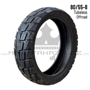 Navee XT5 Reifen 80/55-8 Tubeless Offroad – 8 Zoll – Frontansicht