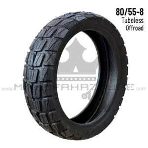 Navee XT5 Reifen 80/55-8 Tubeless Offroad – 8 Zoll – Frontansicht
