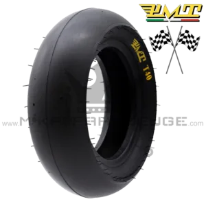 PMT T40 Slick Tubeless Reifen 90/65-6,5 für E-Scooter – Frontansicht