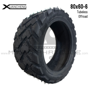 Schlauchloser Reifen 80/60-6 – Tubeless E-Scooter – Frontansicht