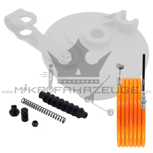 Xiaomi Scooter 5 / 5 Pro / 5 Max / 5 Plus Trommelbremszug vorne orange 141 cm – Frontansicht