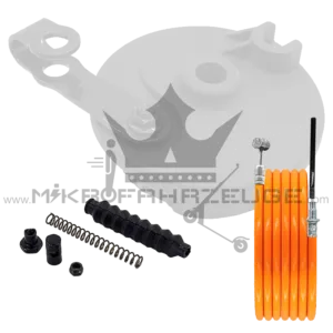Xiaomi Scooter 5 / 5 Pro / 5 Max / 5 Plus Trommelbremszug vorne orange 141 cm – Frontansicht