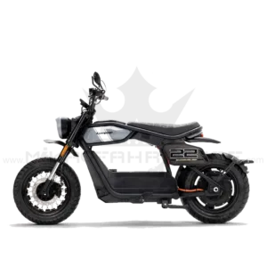 Coopop Scrambler – Elektro-Scrambler mit 120 km Reichweite – Frontansicht