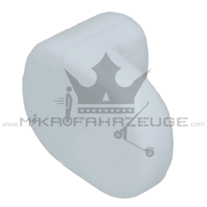 Xiaomi M365 Schutzgummi Schutzblech hinten – Weiß – Frontansicht