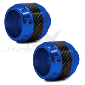 Sturz-Pad E-Scooter mit Carbon-Zierband – 2er-Set – Frontansicht
